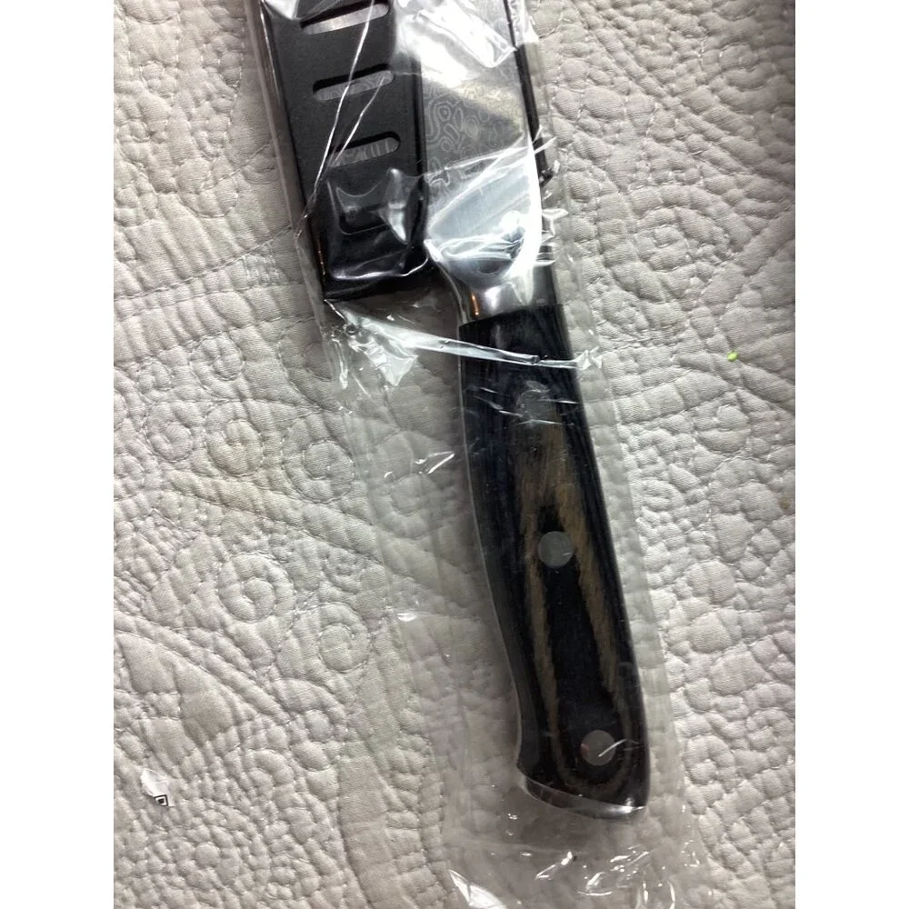 Bulofe Professional 8 Inch Chef Knife* Wooden Handle & Blade Cover*Gift Box Incl